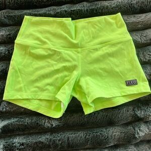 Fleo Women's Vibrant Lime Athletic Shorts